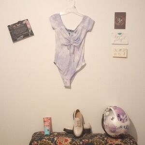 NWT Off Shoulder Tye-dye Bodysuit!*